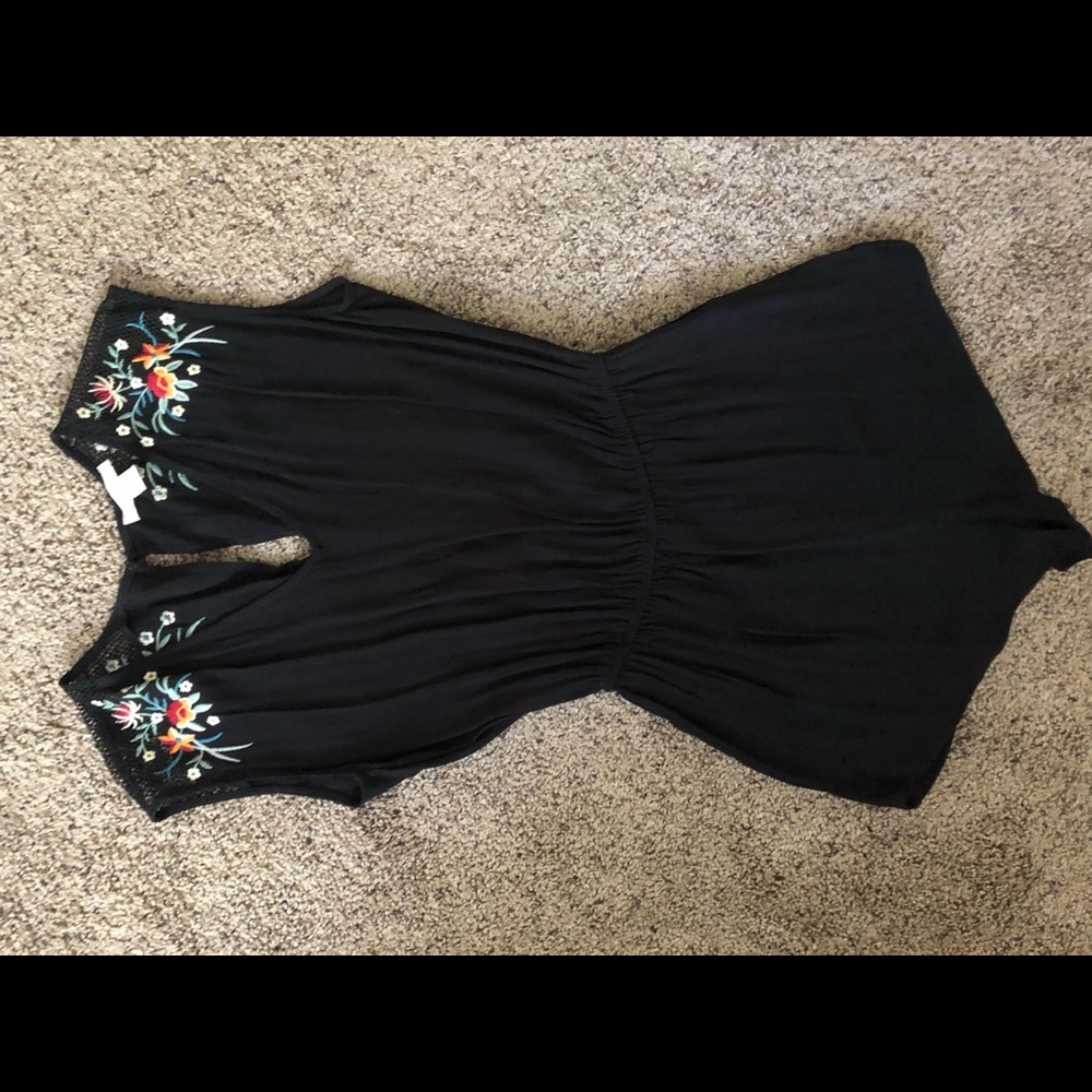 Embroidered romper